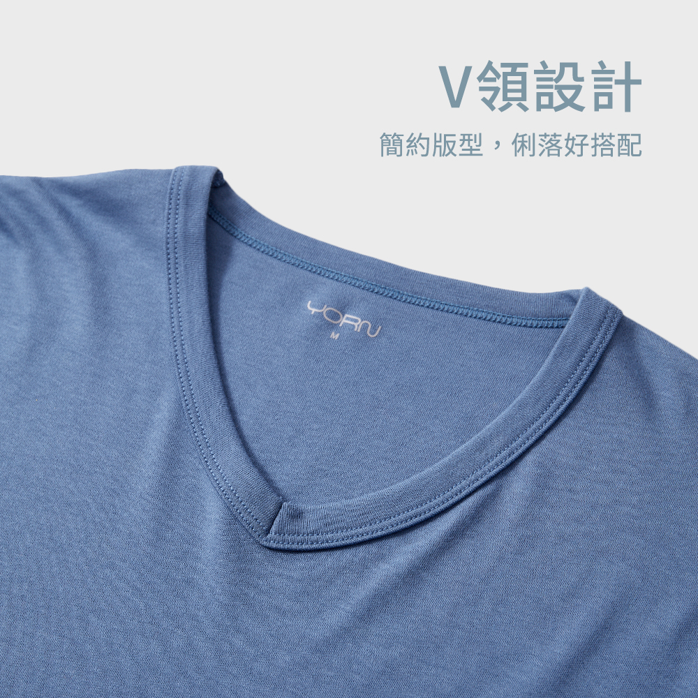 31512 男短袖V領衫-3特寫