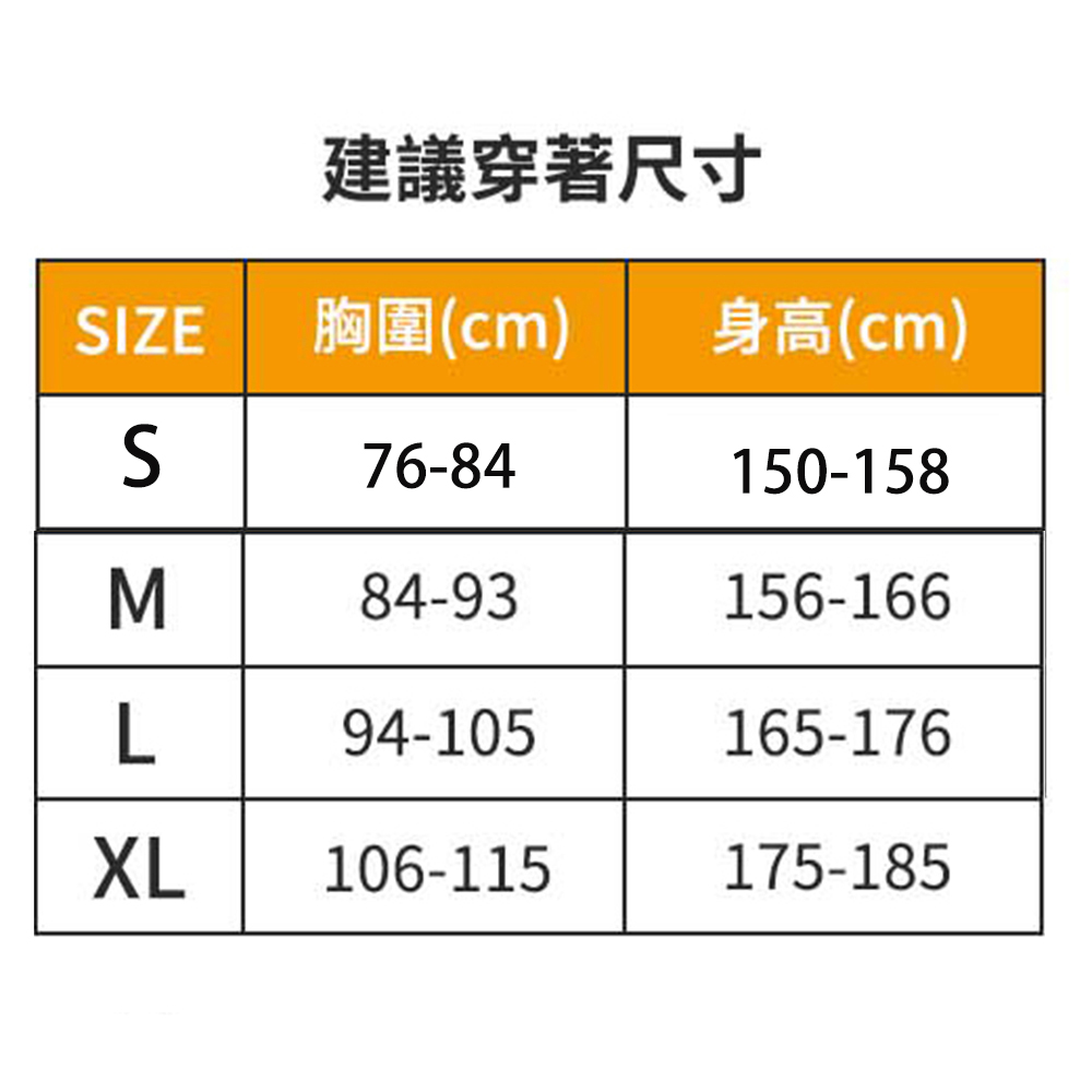 unisexSizeChart